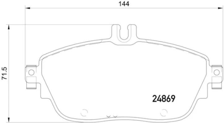 355019721 – HELLA Brake Pad, Low-Metallic Set Of 2 With Brake Caliper Screws